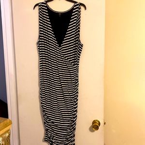 Black & White stripped Dress( used)
